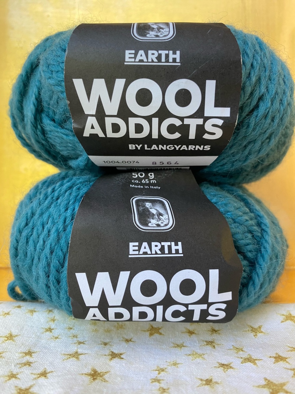 SOFT! Lang Yarns Wool Addicts “Earth” Alpaca Blend. Teal. Bulky Wt., Italy